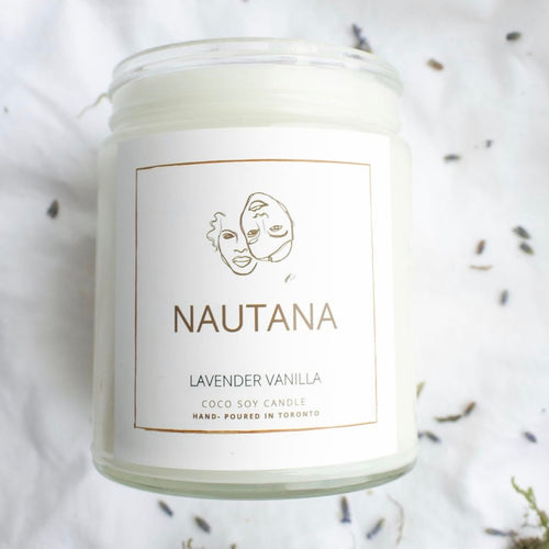 Nautana Lavender Vanilla Soy Candle