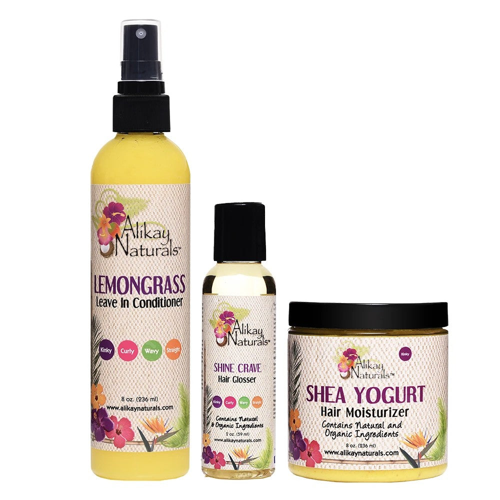 Alikay naturals L.O.C. Method Moisture Kit - Shea Yogurt