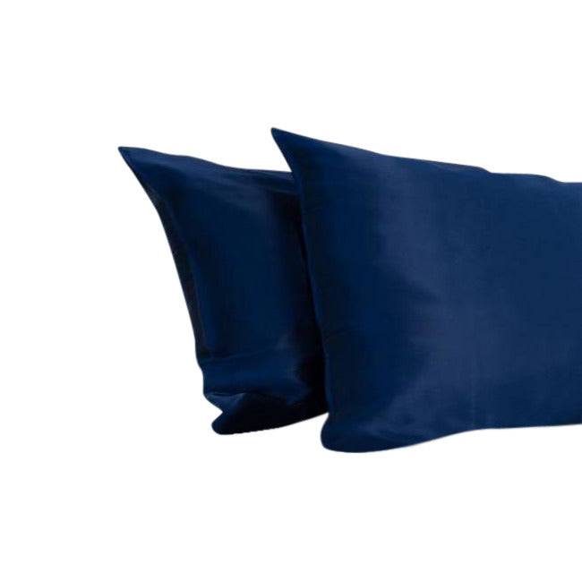 Silk Pillowcase - Soie Silk Navy