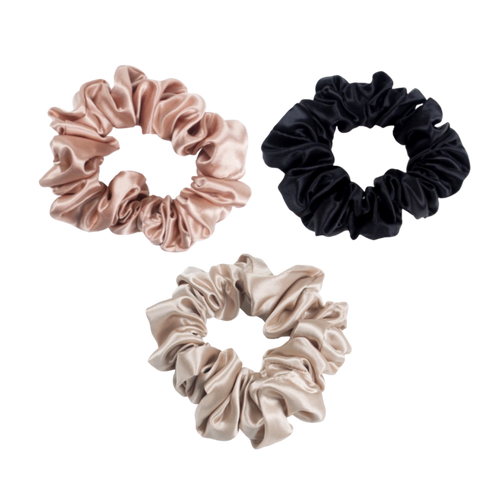 Queen Bee Silk Scrunchies Set